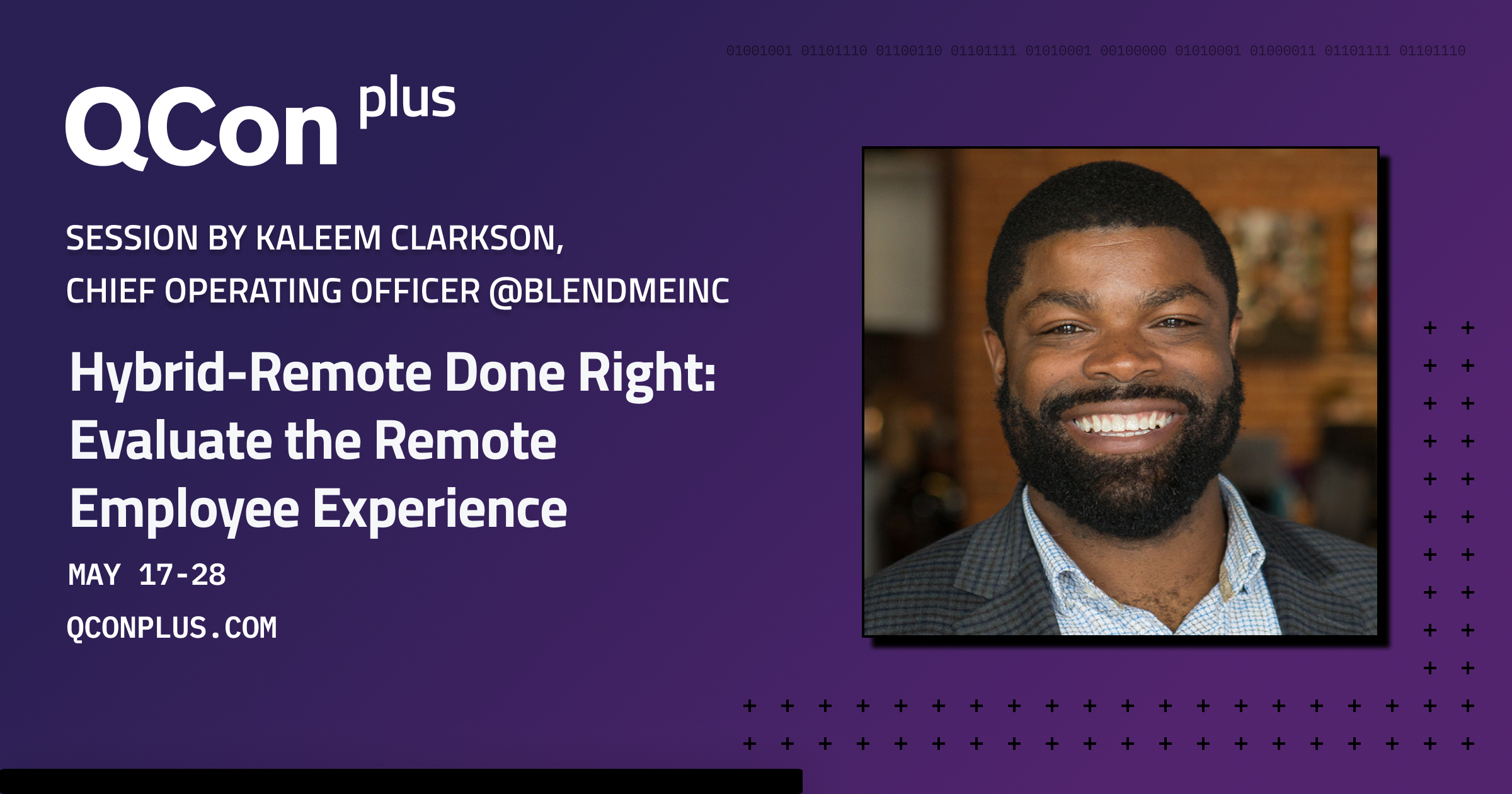 QConPlus 2021 with Kaleem Clarkson