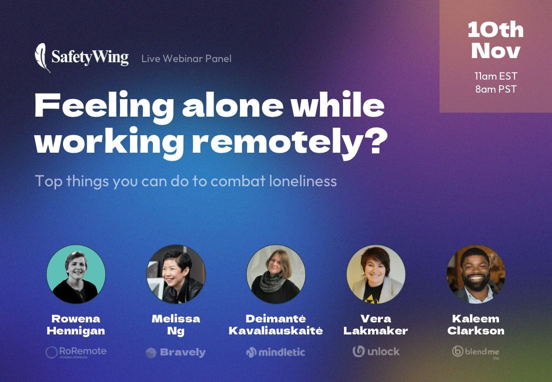 Feeling Alone while working remotely