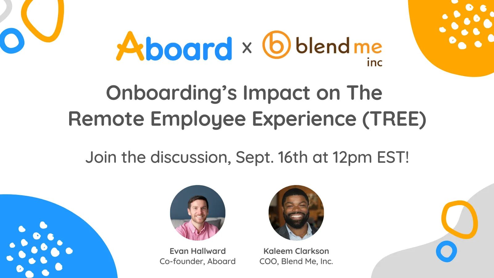 Aboard and Blend Me Webinar