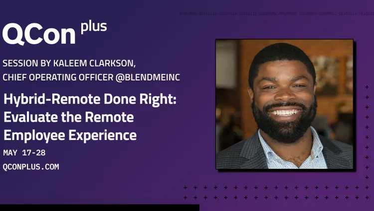 QConPlus 2021 with Kaleem Clarkson