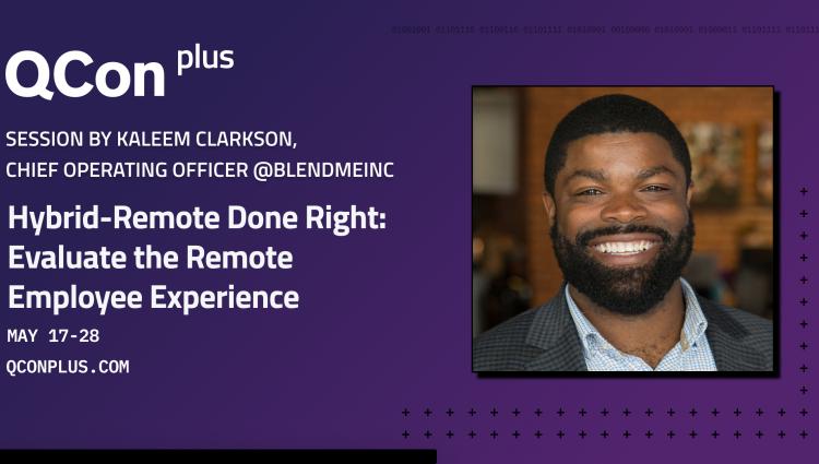 QConPlus 2021 with Kaleem Clarkson