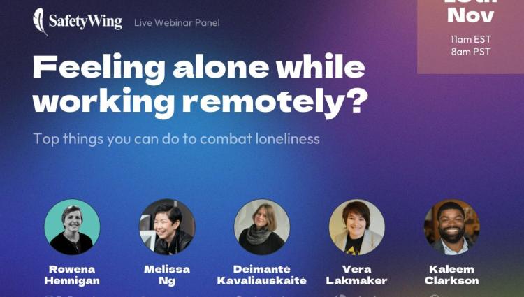 Feeling Alone while working remotely